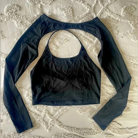 Tops - Crop Top and Sleeve Set